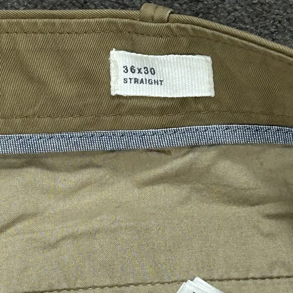 Gap Men 36X29 Straight 8.5" Leg Clean Khaki Color, Cream Caramel Fall'16‎ Chinos - Picture 9 of 12